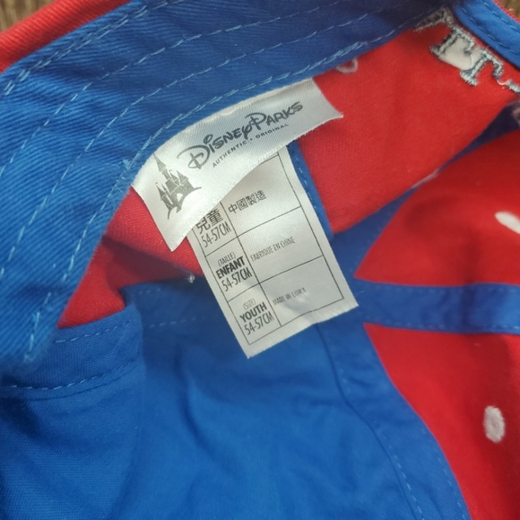 Disney Parks Mickey Mouse Patriotic Hat Cap Red White Blue Youth Snapback 54-57 - Picture 3 of 9